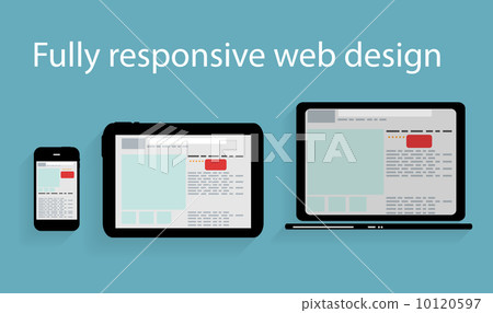 Responsive web design icon. Vector Illustration Responsive web design icon. Vector Illustration 10120597