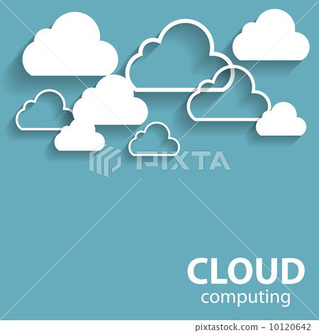 Cloud Computing Concept on Different Electronic Devices. Vector 10120642