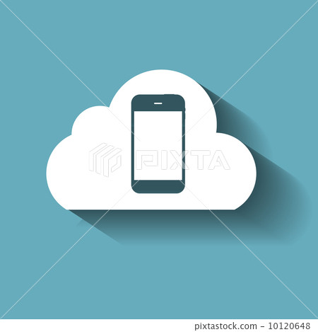 Cloud Computing Concept on Different Electronic Devices. Vector Cloud Computing Concept on Different Electronic Devices. Vector 10120648