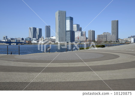 Harumi Triton square wishing from Toyosu Park 10120875