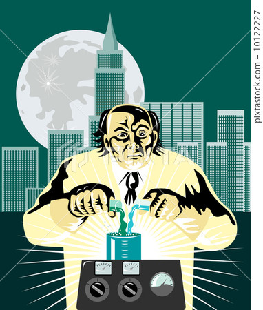 Mad Scientist City Background 10122227