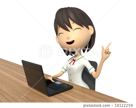 使用便攜式計算機的女學生 使用便攜式計算機的女學生 10122259