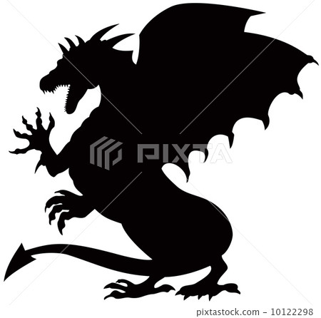 Dragon Fighting Silhouette 10122298