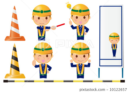 Construction site male facial expression 10122657