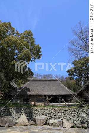 高松市，四國私人住宅博物館“四國村”前科諾家庭住宅和大阪城殘石 10124257