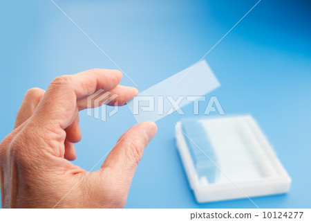 Microscopy slide in hand 10124277