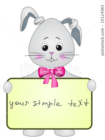 Rabbit with the poster Rabbit with the poster 10124965