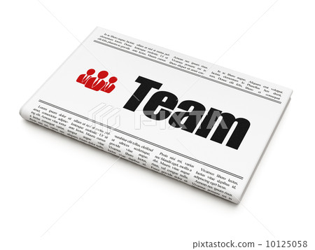 Business concept: newspaper with Team and Business People Business concept: newspaper with Team and Business People 10125058