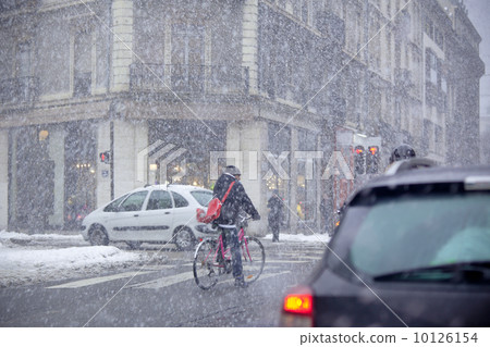 Grenoble, France at Winter Snowstorm Grenoble, France at Winter Snowstorm 10126154
