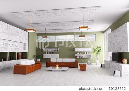 Interior of modern living room 10128832