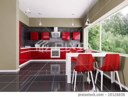 Modern kitchen interior Modern kitchen interior 10128836