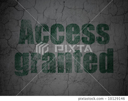 Privacy concept: Access Granted on grunge wall background Privacy concept: Access Granted on grunge wall background 10129146