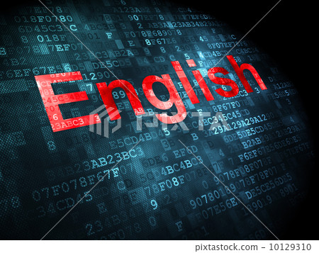 Education concept: English on digital background Education concept: English on digital background 10129310