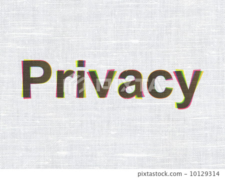 Protection concept: Privacy on fabric texture background Protection concept: Privacy on fabric texture background 10129314