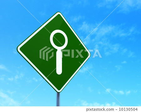 Information concept: Search on road sign background Information concept: Search on road sign background 10130504