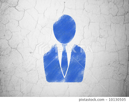 Business concept: Business Man on wall background Business concept: Business Man on wall background 10130505