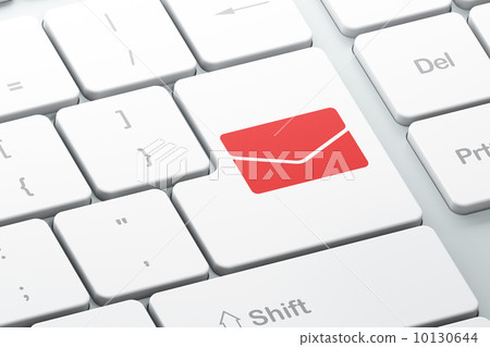 Business concept: Email on computer keyboard background 10130644