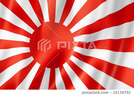 Japanese naval ensign flag - Stock Illustration [10130792] - PIXTA