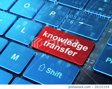Education concept: Knowledge Transfer on computer keyboard background 10131334