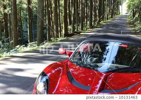 Red sports car Red sports car 10131463