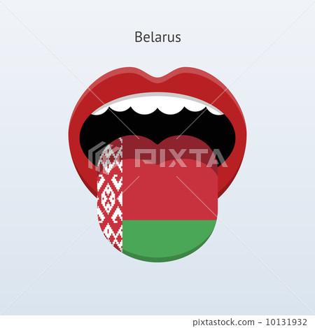 Belarus language. Abstract human tongue. Belarus language. Abstract human tongue. 10131932