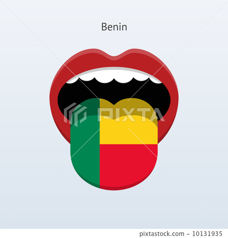 Benin language. Abstract human tongue. Benin language. Abstract human tongue. 10131935