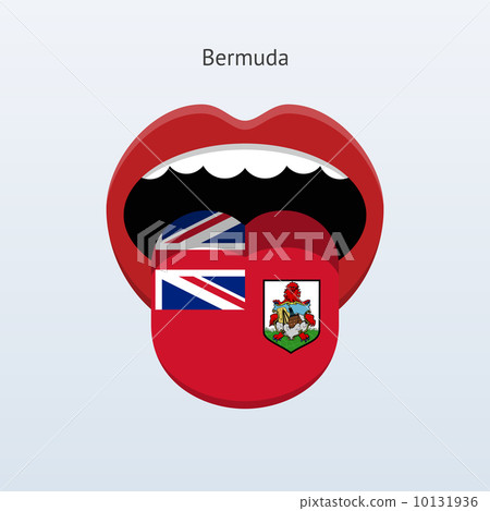 Bermuda language. Abstract human tongue. Bermuda language. Abstract human tongue. 10131936
