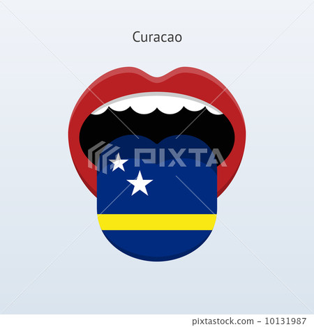 Curacao language. Abstract human tongue. 10131987
