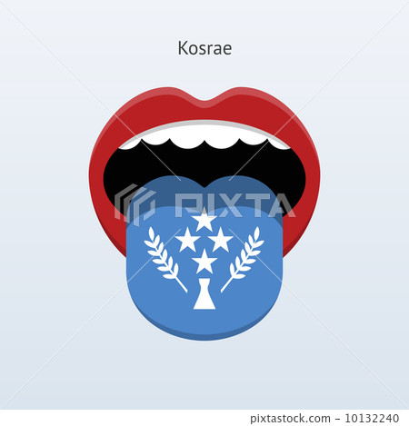Kosrae language. Abstract human tongue. 10132240