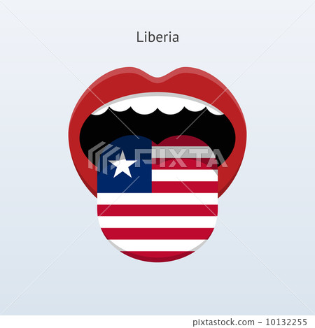 Liberia language. Abstract human tongue. 10132255