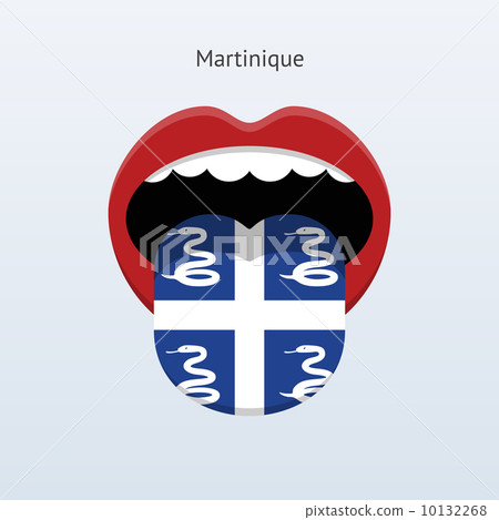 Martinique language. Abstract human tongue. 10132268