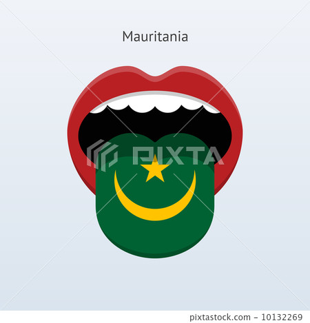 Mauritania language. Abstract human tongue. 10132269