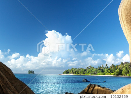 Anse Source d'Argent beach, La Digue island, Seyshelles Anse Source d'Argent beach, La Digue island, Seyshelles 10132569