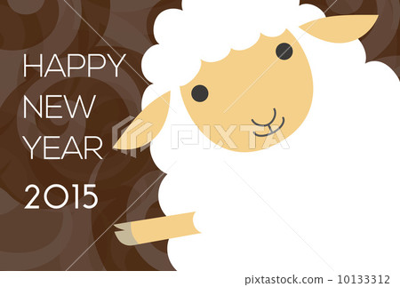 Sheep's New Year's card illustration Sheep's New Year's card illustration 10133312