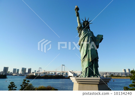 Rainbow Bridge and Statue of Liberty Rainbow Bridge and Statue of Liberty 10134240