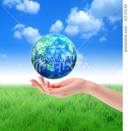 Earth on a clean hand Earth on a clean hand 10135238