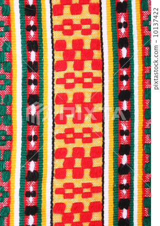 Red, yellow and green knitted textured as background 10137422