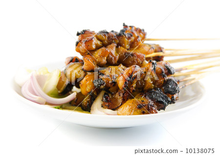 Chicken satay. Chicken satay. 10138075
