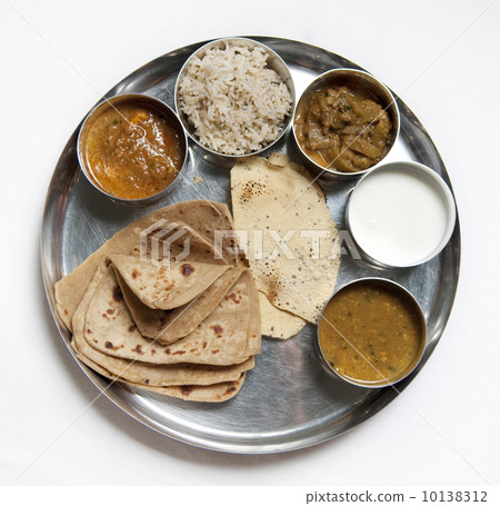 Thali Traditional Indian Meal 10138312