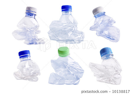 Squashed plastic bottle 10138817
