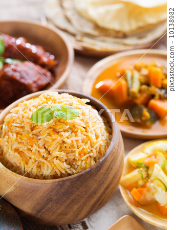 Indian meal biryani rice 10138982
