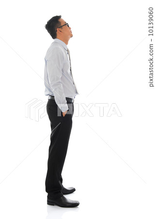 Asian businessman side view 10139060