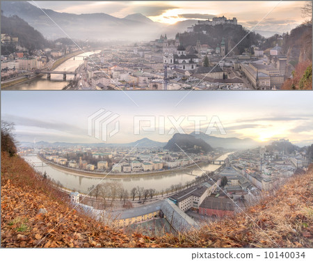 Panoramic view of Salzburg skyline Panoramic view of Salzburg skyline 10140034