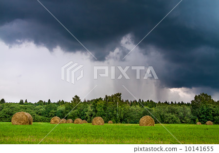 weather with clouds, a thunder storm and a rain weather with clouds, a thunder storm and a rain 10141655