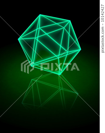 T icosahedral glow wire frame 10142427