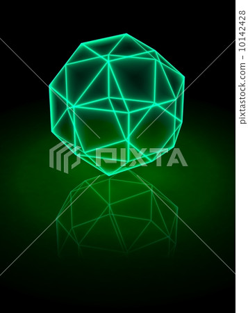 Polyhedron glow wire frame 1 Polyhedron glow wire frame 1 10142428
