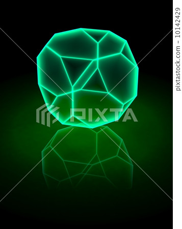 Polyhedral glow wire frame 2 10142429