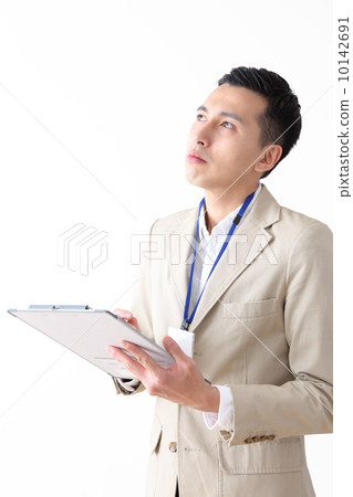 Beige jacket businessman 10142691