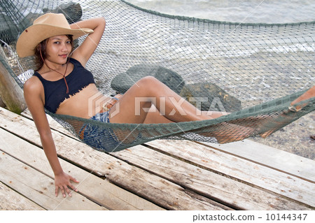 cute girl with cowboy hat 10144347