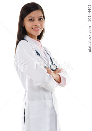 Confident Southeast Asian female medical doctor Confident Southeast Asian female medical doctor 10144401